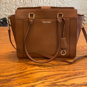 Calvin Klein Large bag, saddle tan